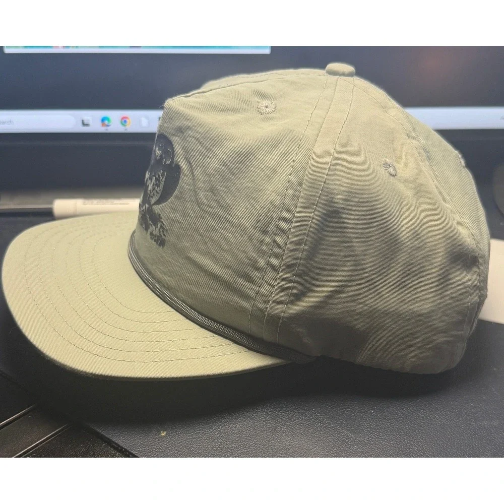 WillBo Owl Rope Hat Mens OSFM Sage Green Nylon Performance Snapback Cap